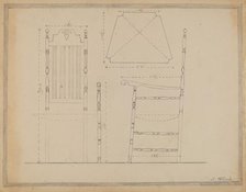 Drawing of Chair, 1935/1942. Creator: Nicholas Gorid.