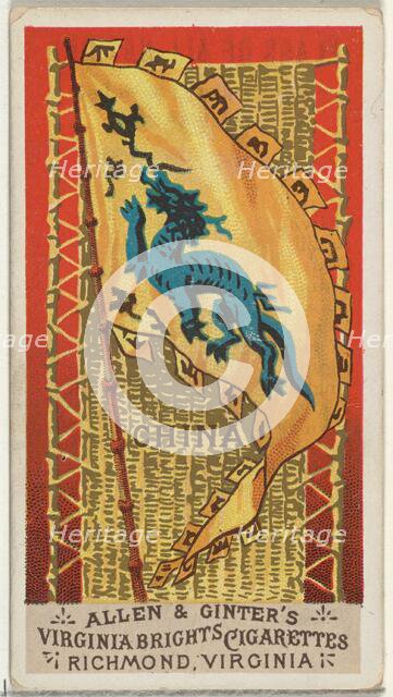 China, from Flags of All Nations, Series 1 (N9) for Allen & Ginter Cigarettes Brands, 1887. Creator: Allen & Ginter.