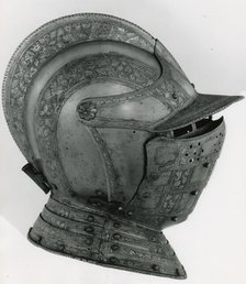 Close Helmet of Three-Quarter Armor, , c. 1575. Creator: Unknown.