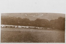 Large map of Australia carved into the chalk downs at Hurdcott Camp (Compton...2 June 1917. Creator: Murphy.