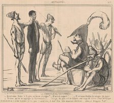 Commission des bastonnades, 19th century. Creator: Honore Daumier.