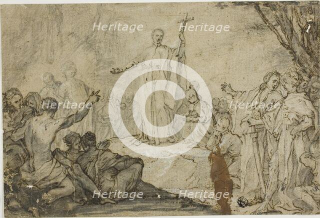 Saint Preaching to Heathens, n.d. Creator: Unknown.