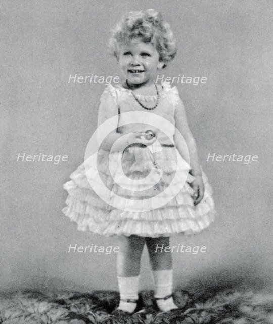 Princess Elizabeth aged two in 1928, (1937). Artist: Unknown