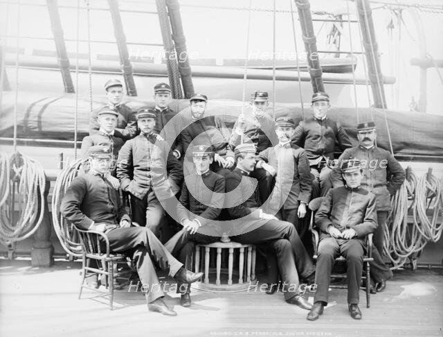 U.S.S. Pensacola, junior officers, between 1890 and 1901. Creator: Edward H Hart.