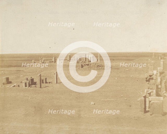 Veduta generale di Persepolis presa dalla Montagna, 1858. Creator: Luigi Pesce.
