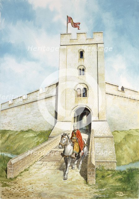 Sherborne Old Castle, c13th century, (1990-2010). Artist: Philip Corke.