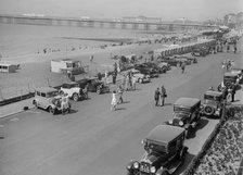 B&HMC Brighton Motor Rally, Madeira Drive, Brighton, Sussex, 1930. Artist: Bill Brunell.