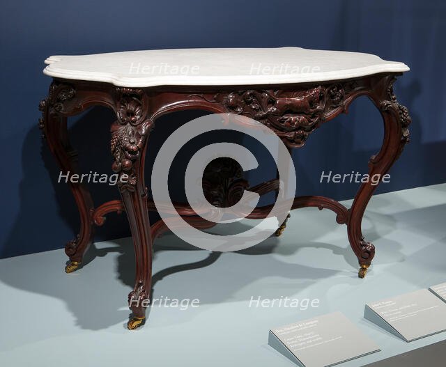 Center Table, 1847/57. Creator: Doe, Hazelton & Company.
