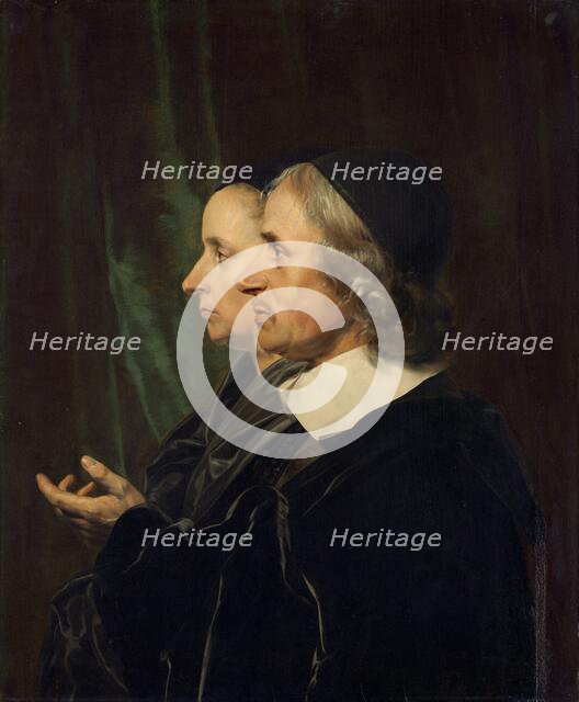 Portrait of the Artist's Parents, Salomon de Bray and Anna Westerbaen, 1664. Creator: Jan de Bray.