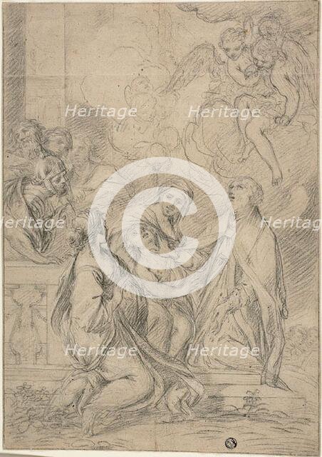 Saint Healing a Child, n.d. Creator: School of Carlo Maratti Italian, 1625-1713.