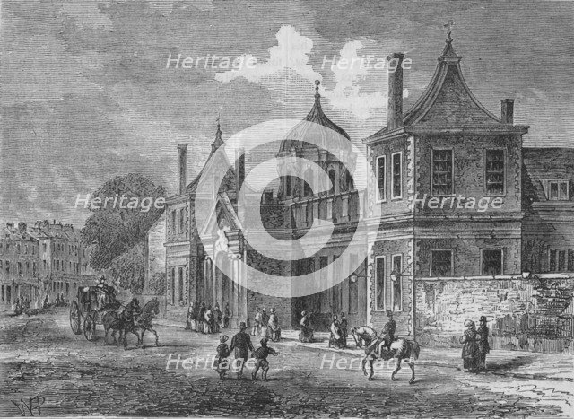 Front of Montagu House, Great Russell Street, Bloomsbury, London, 1830 (1878). Artist: Unknown.