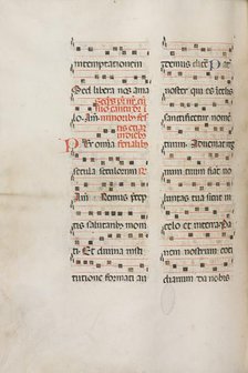 Missale: Fol. 189v: Music for various prayers, 1469. Creator: Bartolommeo Caporali (Italian, c. 1420-1503).