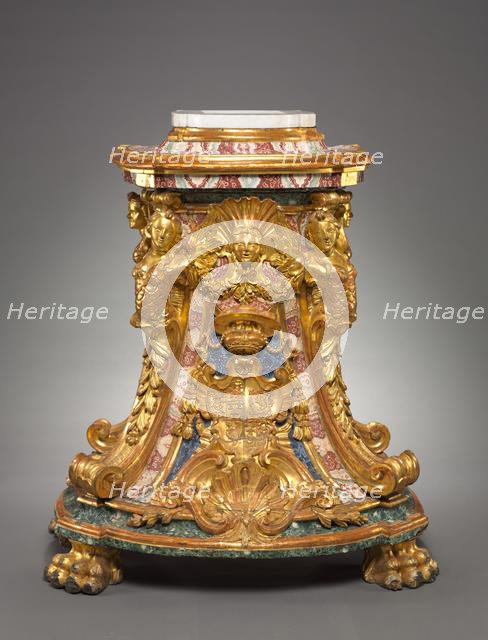 Pedestal, mid 1700s. Creator: Unknown.