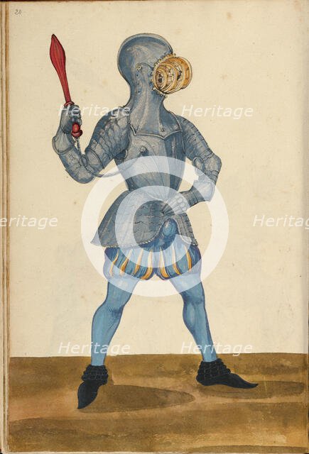 A Man Wearing Armor for a Tournament Contest, about 1560-1570. Creator: Unknown.