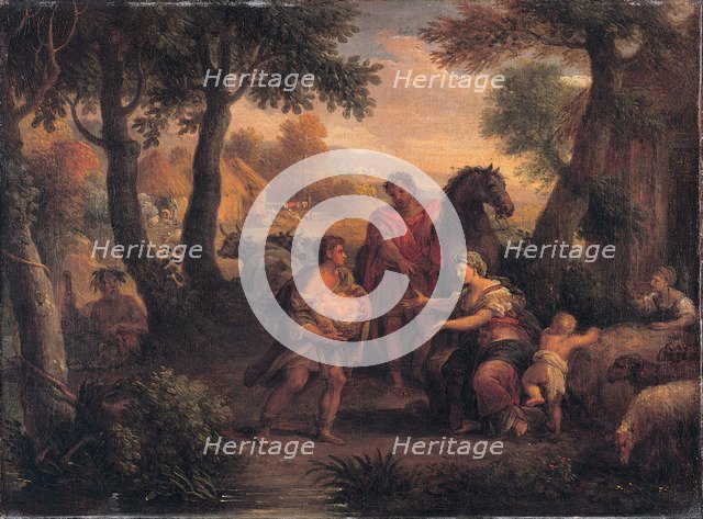 Finding of Romulus and Remus, c. 1720-1740. Artist: Lucatelli, Andrea (1695-1741)