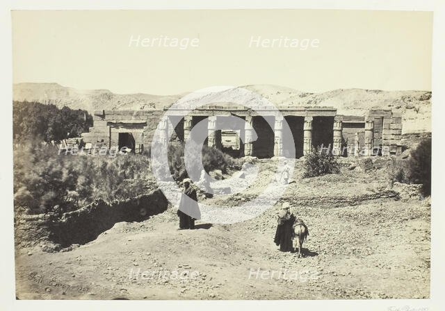 The Temple of Goorneh, Thebes, 1857. Creator: Francis Frith.