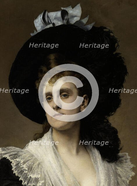 Portrait de la comtesse Edmond Récopé, née Malher, 1888. Creator: Edouard Bernard Debat-Ponsan.