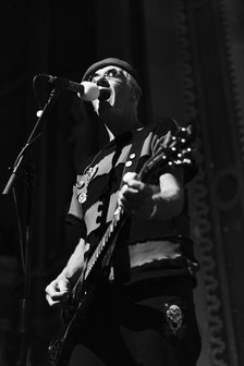Captain Sensible, The Damned live at Alexandra Palace, London, Apr 2023. Creator: Annapaola Marchesani.