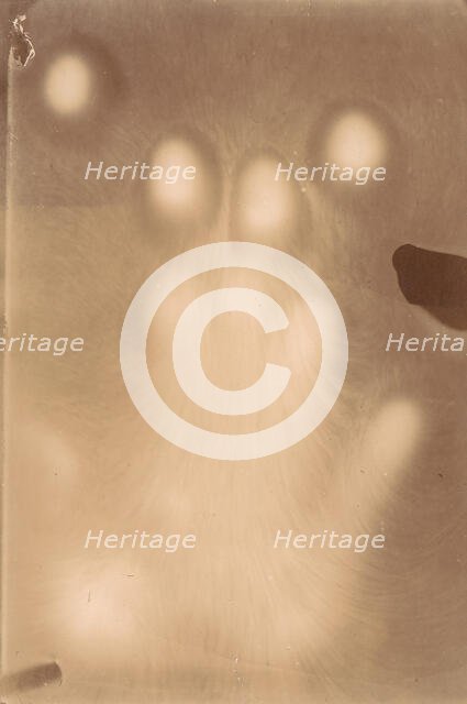 [Effluvia from a Hand Resting on a Photographic Plate], 1898-99. Creator: Adrien Majewski.