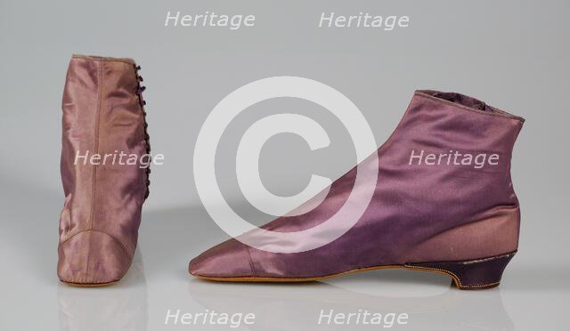 Boots, French, 1855-65. Creator: Unknown.