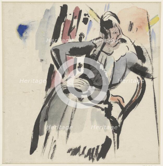 Sitting woman, 1915. Creator: Rik Wouters.