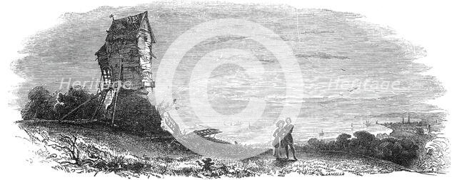 Ruined windmill, 1845. Creator: Unknown.