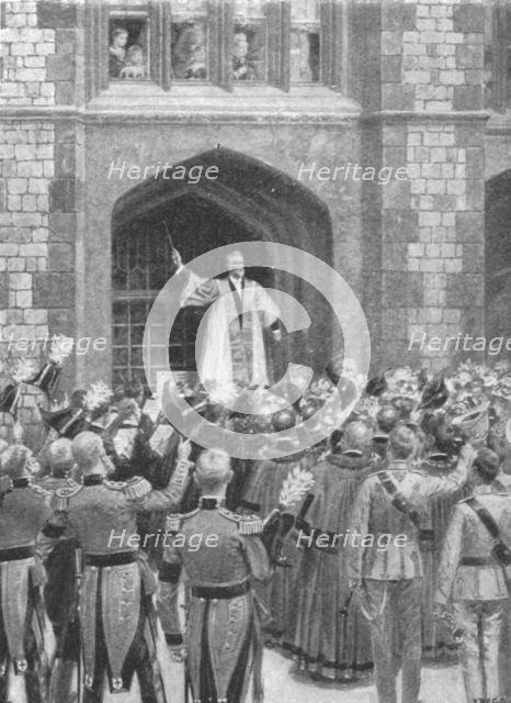 'Queen Victoria Serenaded at Windsor on the Morning of her Eightieth Birthday...1899, (1901). Creator: Unknown.
