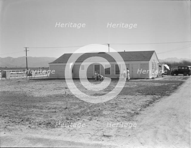 San Fernando federal subsistence homesteads, California, 1936. Creator: Dorothea Lange.