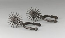 Pair of Spurs, Chile, 19th century in 16th century style. Creator: Unknown.