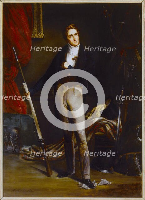 Portrait de Jean-Georges Farcy (1800-1830), littérateur, tué le 29 juillet 1830, lors de la..., 1830 Creator: Alexandre-Marie Colin.