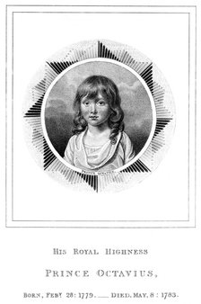 'Prince Octavius, eighth son of George III', 19th century. Artist: Unknown