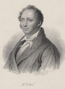 Portrait of the Composer Friedrich Kuhlau (1786-1832), 1838. Creator: Baerentzen, Emilius Ditlev (1799-1868).