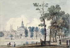 Exterior view of Old Bethlehem Hospital, Moorfields, City of London, 1811. Artist: George Arnald