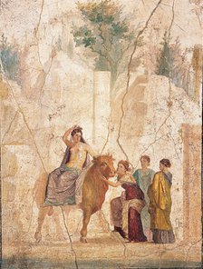 The Rape of Europa, 1st H. 1st cen. AD. Creator: Roman-Pompeian wall painting.