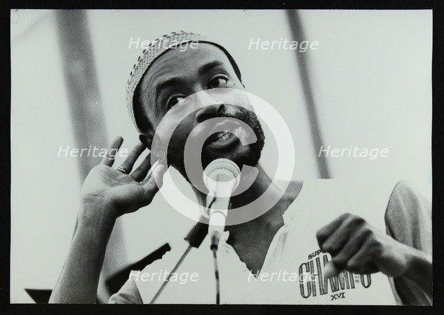 American vocalist Bobby McFerrin at the Bracknell Jazz Festival, 1983. Artist: Denis Williams
