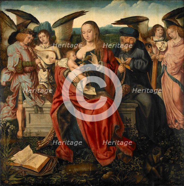 Holy Family with Music Making Angels, ca 1515.