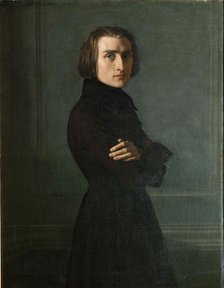 Portrait of the Composer Franz Liszt (1811-1886), 1839. Creator: Lehmann, Henri (1814-1882).