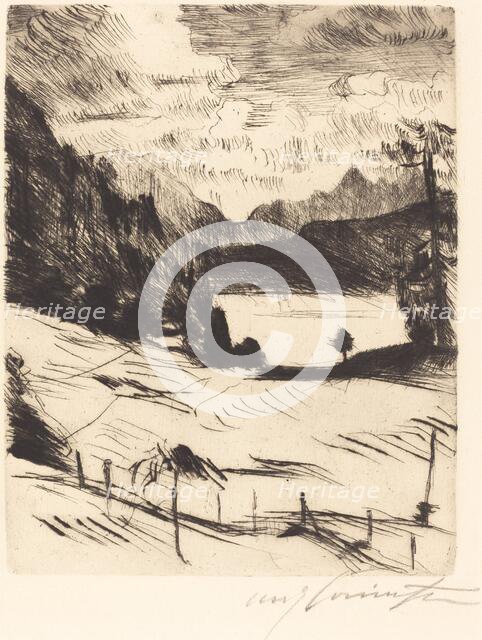 Der Walchensee (The Walchensee), 1920. Creator: Lovis Corinth.