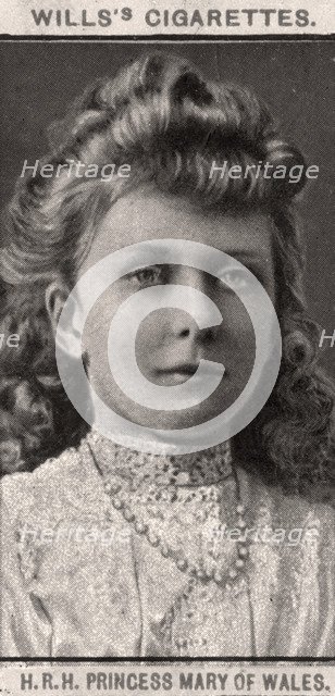 H.R.H Princess Mary of Wales, 1908.Artist: WD & HO Wills