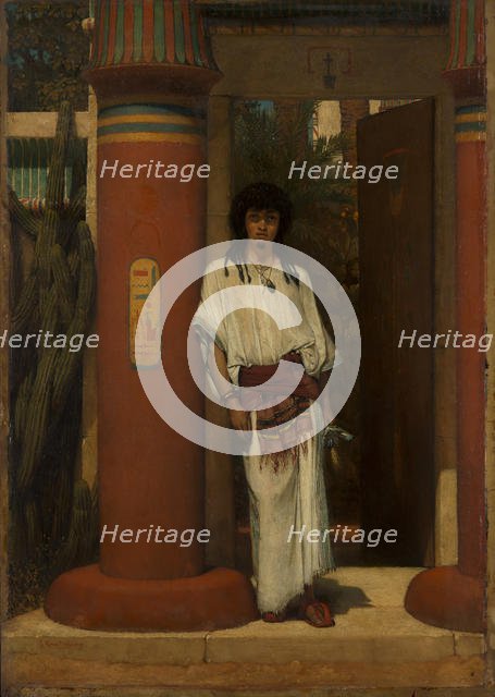 An Egyptian in a Doorway, 1865. Creator: Sir Lawrence Alma-Tadema.