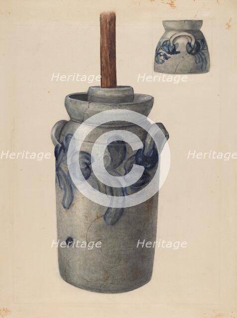 Churn, c. 1940. Creator: Unknown.