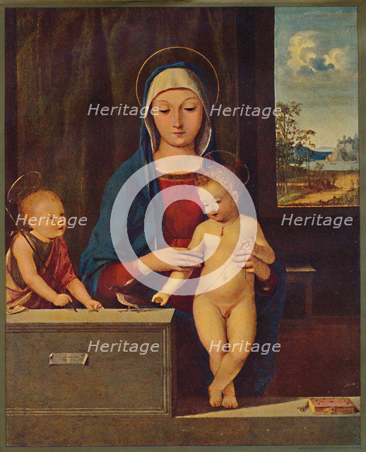 'Madonna and Child with St. John the Baptist', 1903. Artist: Antonio Solario.