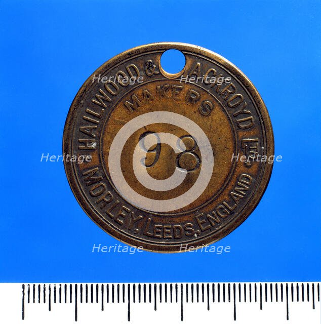 Albion Colliery, check (brass), c1940s. Creator: Unknown.