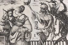 Death and the Devil Surprising Two Women, ca. 1515. Creator: Daniel Hopfer.