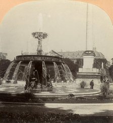'Royal Square, Fountain, Stuttgart, Germany', 1896. Creator: Keystone View Company.