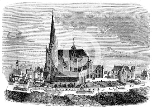 Abbey of Saint-Denis, late 16th century (1849). Artist: Unknown