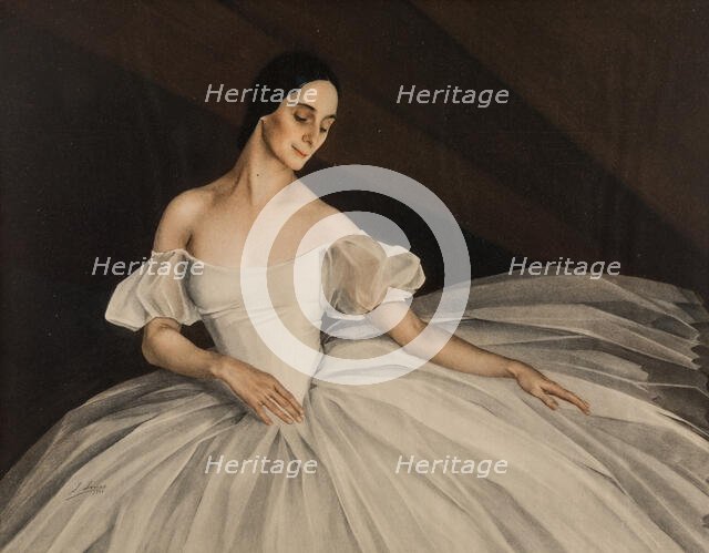 Portrait of the ballerina Anna Pavlova (1881-1931), 1924.