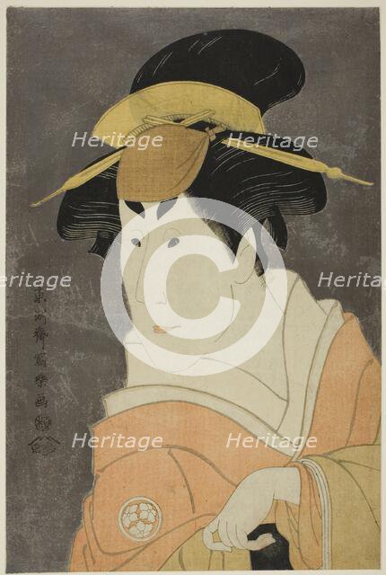 The actor Osagawa Tsuneyo II as Osan, Ippei’s elder sister, 1794. Creator: Tôshûsai Sharaku.