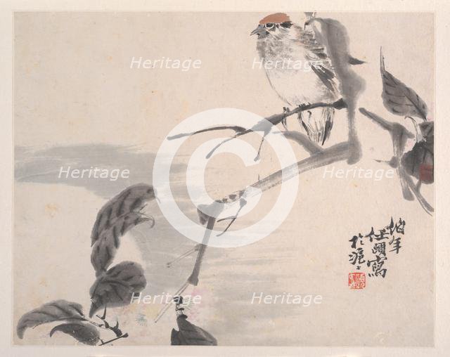 Animals, Flowers and Birds, 19th century. Creator: Ren Yi.