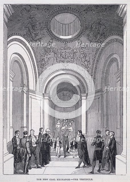 Coal Exchange, London, 1849. Artist: Anon